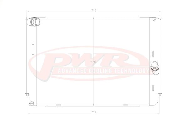Wasserkühler passend für BMW M3 E90/E92 (07-13) 42 mm