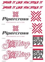 Pipercross Stickerbogen V1 - 5 Aufkleber